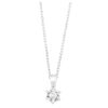 WGC0038E18 | Princes | 0,30 ct | Witgoud | 18 karaat ketting met diamanten hanger in goud