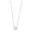 WGC0046E18 | Circle | 0,10 ct | Witgoud | 18 karaat ketting met diamanten hanger in goud