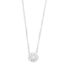 WGC0048E18 | Circle | 0,20 ct | Witgoud | 18 karaat ketting met diamanten hanger in goud