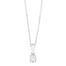 WGC0021E18 | Happy | 0,15 ct | Witgoud | 18 karaat ketting met diamanten hanger in goud