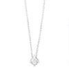 WGC0024E18 | Cross | 0,10 ct | Witgoud | 18 karaat ketting met diamanten hanger in goud