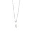 WGC0026E18 | Tear | 0,20 ct | Witgoud | 18 karaat ketting met diamanten hanger in goud