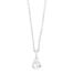 WGC0027E18 | Tear | 0,25 ct | Witgoud | 18 karaat ketting met diamanten hanger in goud