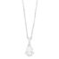 WGC0030E18 | Tear | 0,50 ct | Witgoud | 18 karaat ketting met diamanten hanger in goud