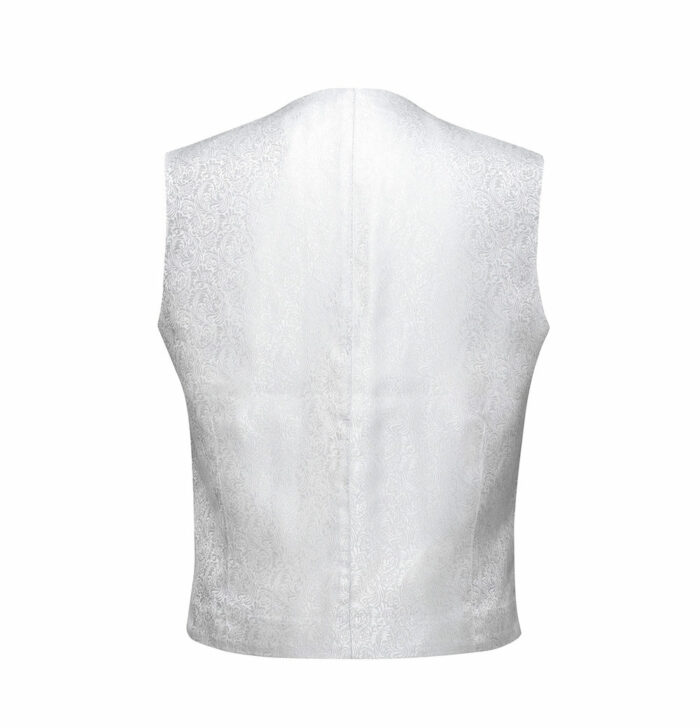GL0001 Trouw gilet Wit Zilver heren - mannen - Afbeelding 2