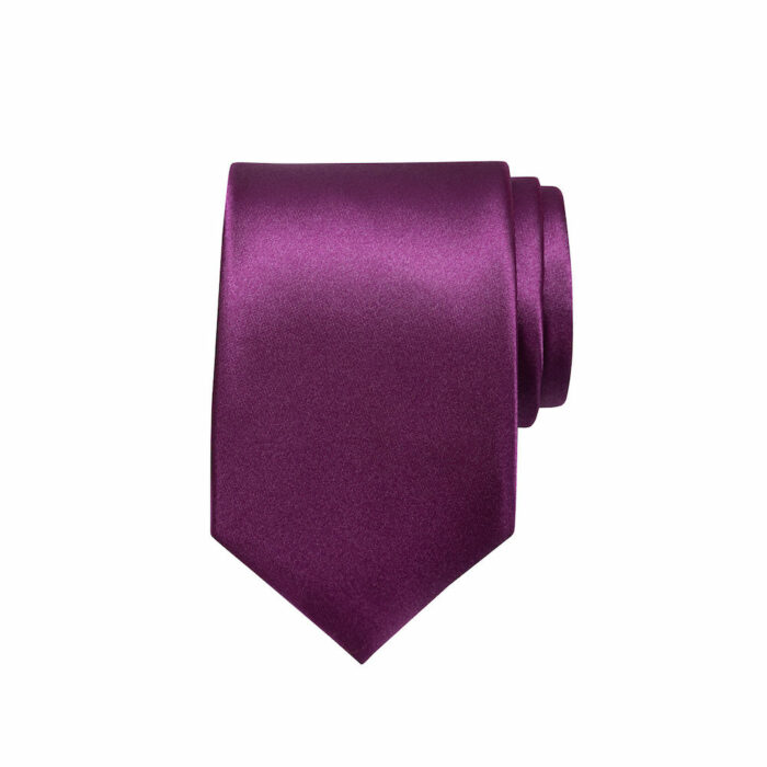 STSDP0004 Stropdas & Pochet in donker magenta - Afbeelding 2
