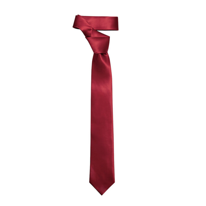 STSDP0011 Stropdas & Pochet in rood - Afbeelding 4