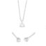 WGS0004E18 | Triat set | 0,30 ct | Witgoud | 18 karaat Sieraden set uit oorbellen en een hanger met briljant geslepen diamanten