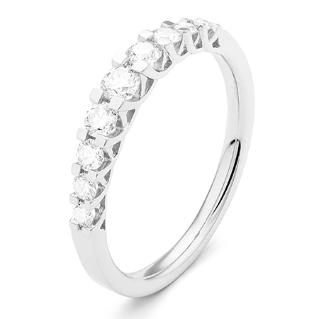 wgal010e18 class 0,50 ct witgoud 18 karaat alliance ring diamanten memmoire ring verlovingsring wit gouden dames trouwring met diamant voor vrouwen