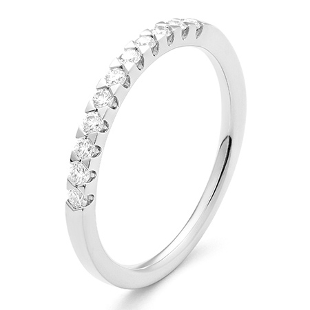 wgal017e18 solid 0,25 ct witgoud 18 karaat alliance ring diamanten memmoire ring verlovingsring wit gouden dames trouwring met diamant voor vrouwen