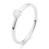 wgv0251e14 circle 0,15 ct witgoud 14 karaat Solitaire ring diamanten ring verlovingsring trouwring met diamant