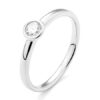 wgv0253e18 circle 0,25 ct witgoud 18 karaat Solitaire ring diamanten ring verlovingsring trouwring met diamant
