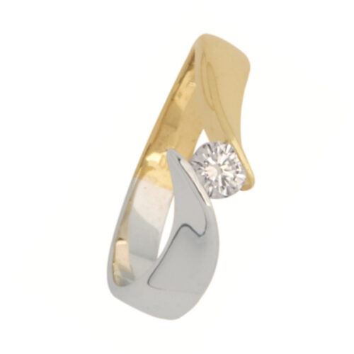 grv0197e eclat capri ring bicolor goud 0,20 ct diamant