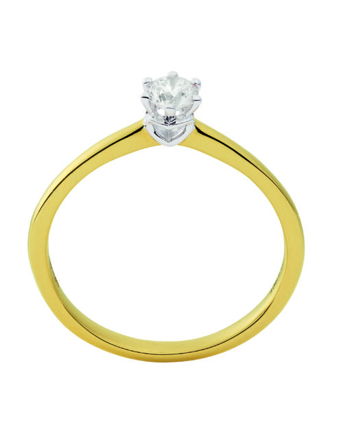 wgv0305e eclat R2022 ring geelgoud 0,25 ct