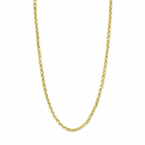 GGCO021 collier ketting in goud voor dames a 4,5 mm breedt in 45 cm lengte