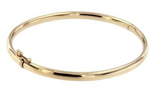 ggzsa004 ovaal 5 mm goud 14 krt small pols maat 61 slavenarmband
