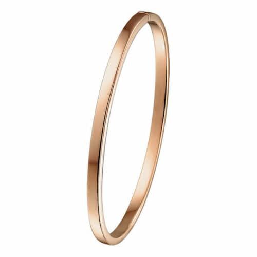 ggzsa031 4 mm rose roodgoud 14 k maat s 61 slavenarmband