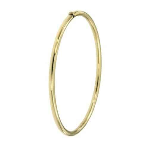 GGZSA041 Ronde 3 mm slavenarmband in geel goud in 14 karaat maat medium 63
