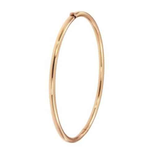 ggzsa043 3 mm rose roodgoud 14 k medium maat 63 slavenarmband