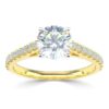 ggv0519e14 rich briljant 1,24 ct geelgoud Solitaire ring diamanten ring verlovingsring trouwring met diamant