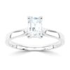 wgv0526e14 rich emerald diamant 0,60 ct witgoud Solitaire ring diamanten ring verlovingsring trouwring met diamant