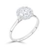WGV0537E14 | Rich | Halo ring | Briljant 0,74 ct | Witgoud - Afbeelding 2