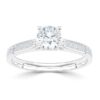wgv0549e14 rich solitaire briljant 0,65 ct witgoud Solitaire ring diamanten ring verlovingsring trouwring met diamant