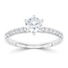 wgv0550e14 rich solitaire briljant 0,69 ct witgoud Solitaire ring diamanten ring verlovingsring trouwring met diamant