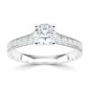 wgv0551e14 rich solitaire briljant 0,72 ct witgoud Solitaire ring diamanten ring verlovingsring trouwring met diamant