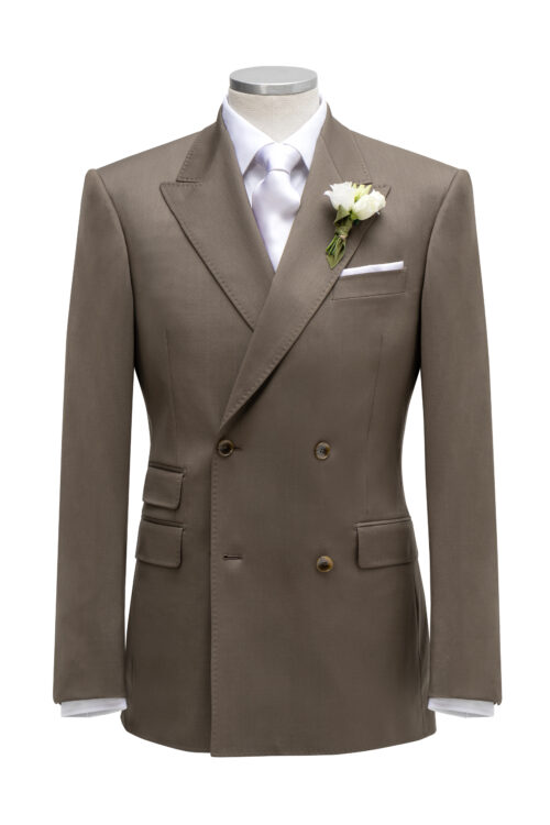 mtp15 maatpak trouwpak taupe bruin