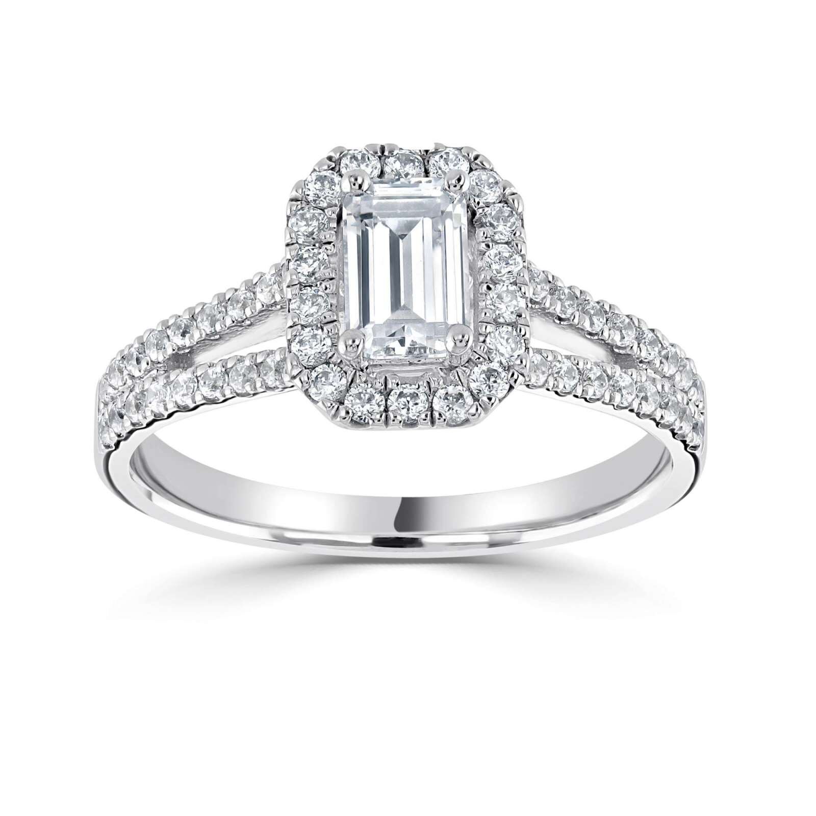 damesring-witgoud-met-emerald-geslepen-lab-grown-diamant damesring witgoud met emerald geslepen lab grown diamant