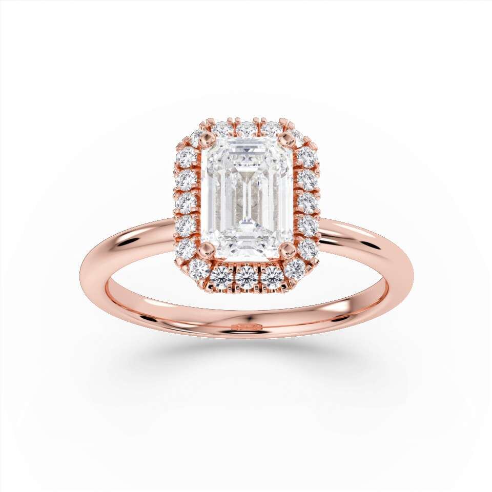 emerald-cut-lab-grown-diamant-ring-roodgoud emerald cut lab grown diamant ring roodgoud